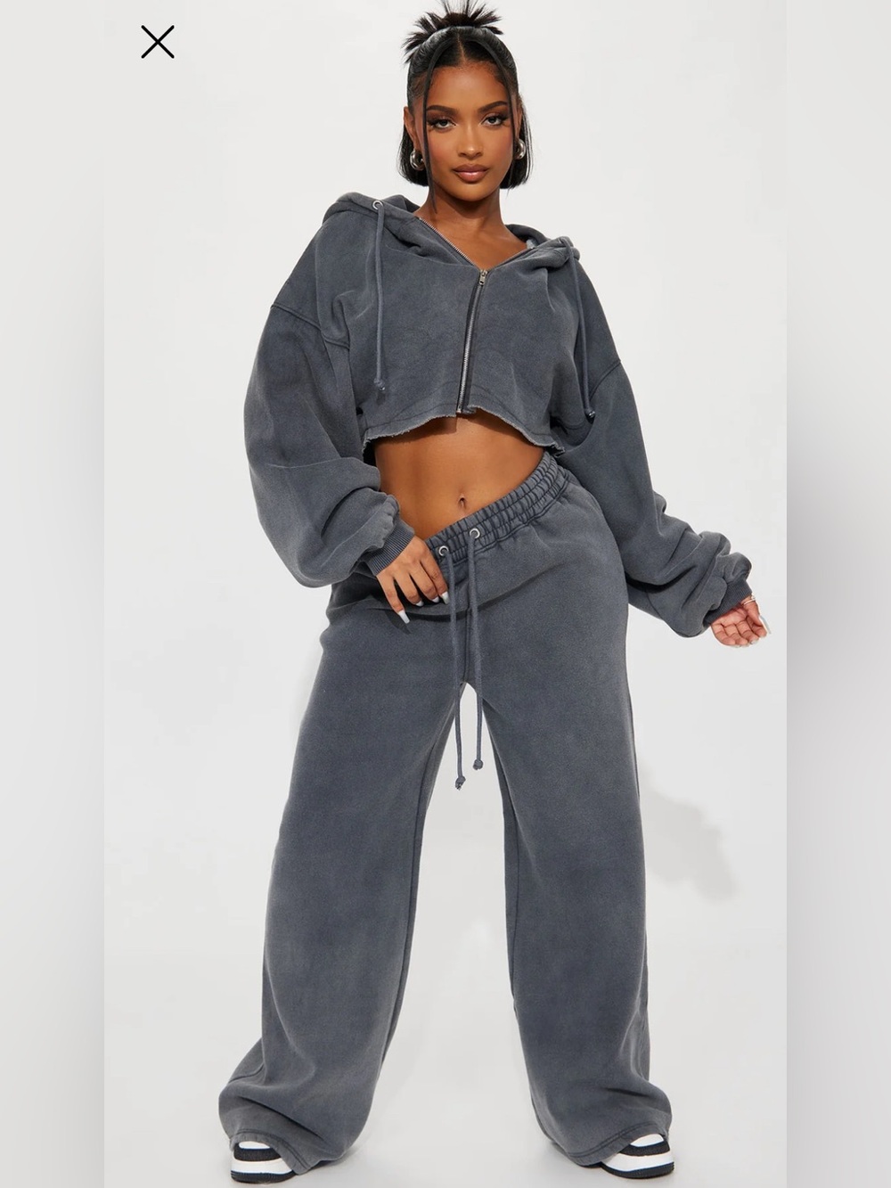 NWT Fashion Nova On The Go Set - Charcoal M